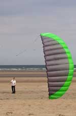 Flying my kite on St. Andrews beach